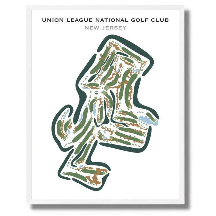 Union League National Golf Club, New Jersey - Printed Golf Courses - Golf Course Prints