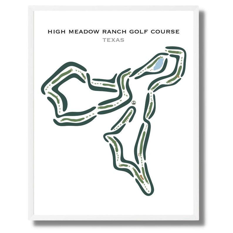 High Meadow Ranch Golf Course, Texas - Printed Golf Courses - Golf Course Prints