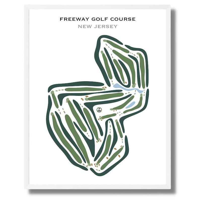 Freeway Golf Course, New Jersey - Printed Golf Courses - Golf Course Prints
