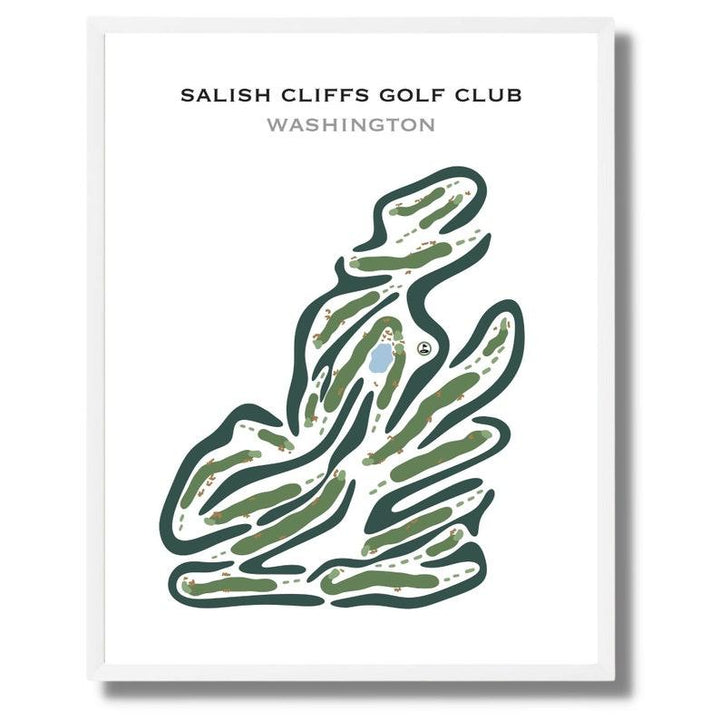 Salish Cliffs Golf Club, Washington - Printed Golf Courses - Golf Course Prints