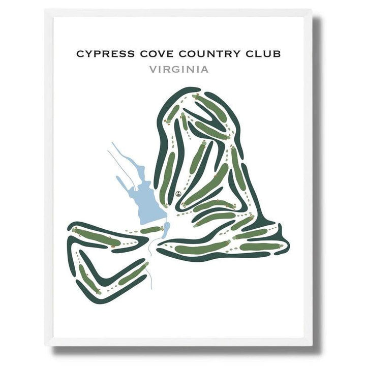 Cypress Cove Country Club, Virginia - Printed Golf Courses - Golf Course Prints