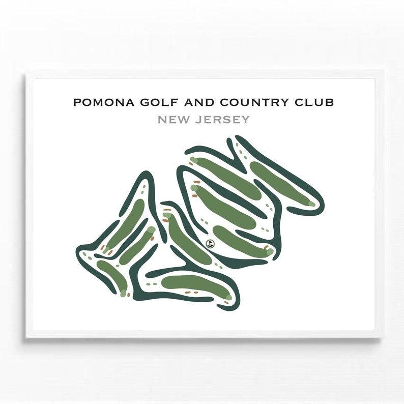 Pomona Golf & Country Club, New Jersey - Printed Golf Courses - Golf Course Prints