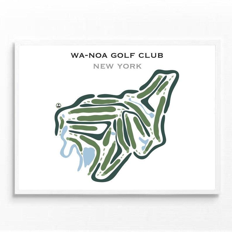 Wa-Noa Golf Club, New York - Printed Golf Courses - Golf Course Prints