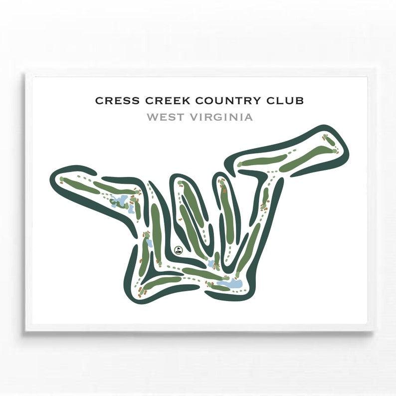 Cress Creek Country Club, West Virginia - Printed Golf Courses - Golf Course Prints