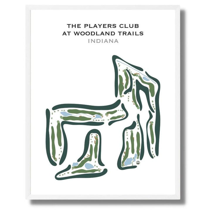 The Players Club at Woodland Trails, Indiana - Printed Golf Courses - Golf Course Prints