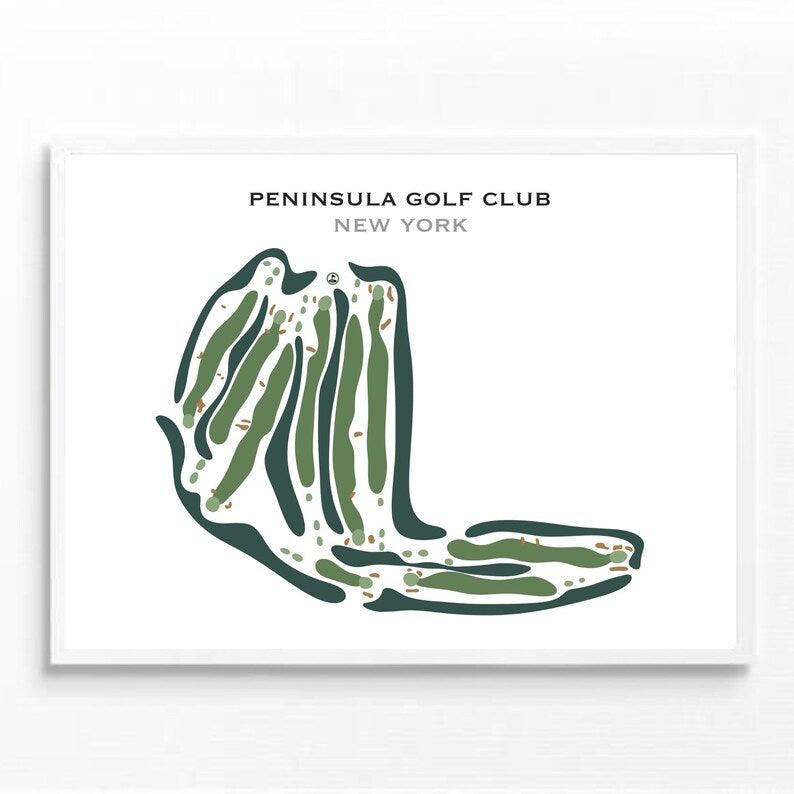 Peninsula Golf Club, New York - Printed Golf Courses - Golf Course Prints