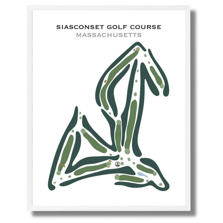 Siasconset Golf Course, Massachusetts - Printed Golf Courses - Golf Course Prints