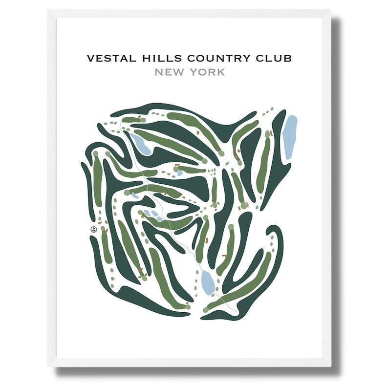 Vestal Hills Country Club, New York - Printed Golf Courses - Golf Course Prints