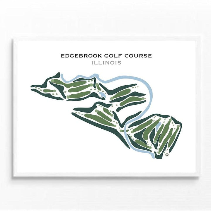 Edgebrook Golf Course, Illinois - Printed Golf Courses - Golf Course Prints