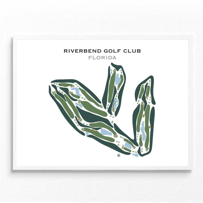 Riverbend Golf Club, Florida - Printed Golf Courses - Golf Course Prints