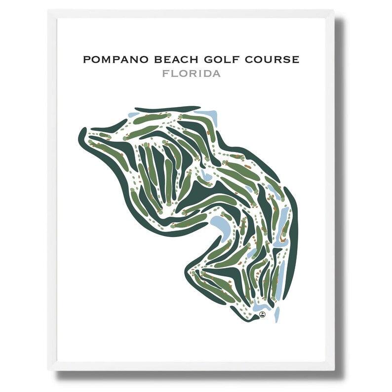 Pompano Beach Golf Course, Florida - Printed Golf Courses - Golf Course Prints