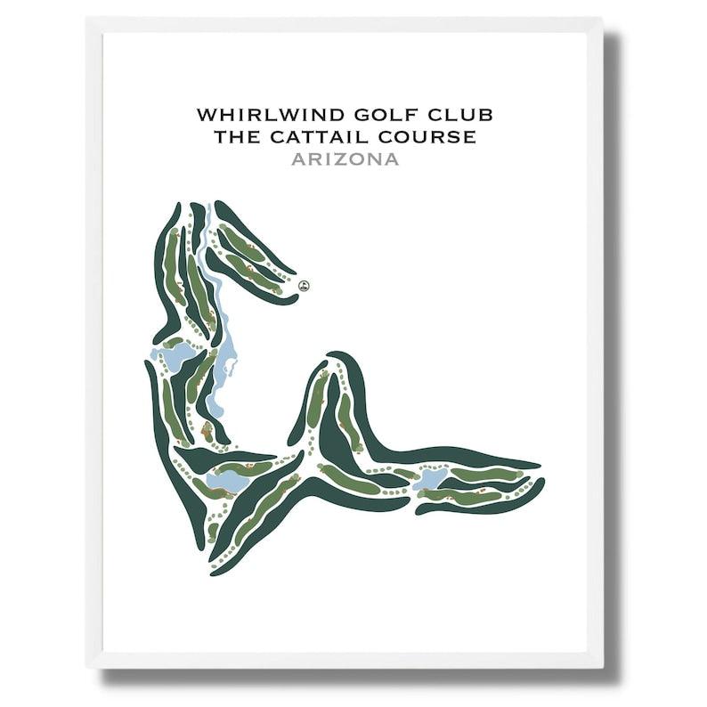 Whirlwind Golf Club The Cattail Course, Arizona - Printed Golf Courses - Golf Course Prints