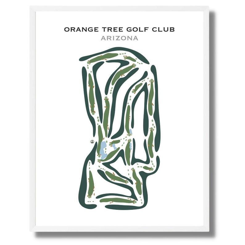 Orange Tree Golf Club, Arizona - Printed Golf Courses - Golf Course Prints