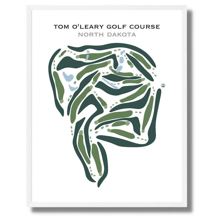 Tom O'Leary Golf Course, North Dakota - Printed Golf Courses - Golf Course Prints