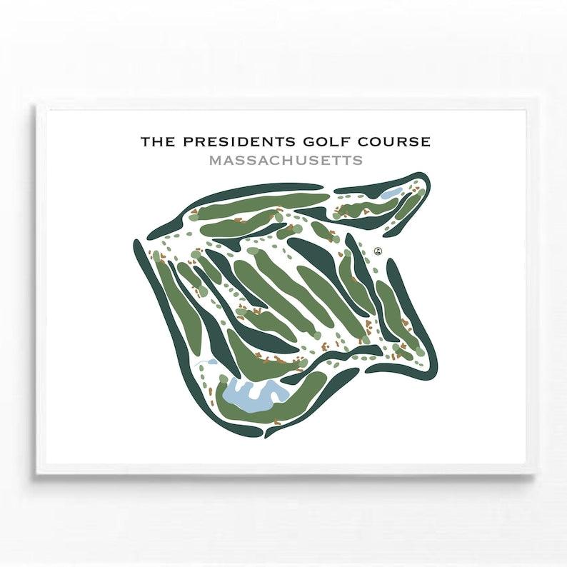 The Presidents Golf Course, Massachusetts - Printed Golf Courses - Golf Course Prints