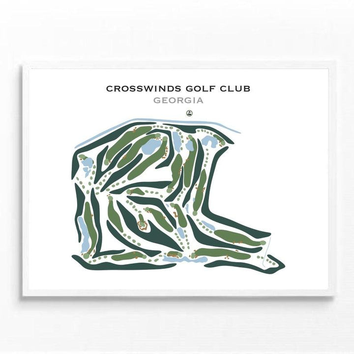 Crosswinds Golf Club, Georgia - Printed Golf Courses - Golf Course Prints