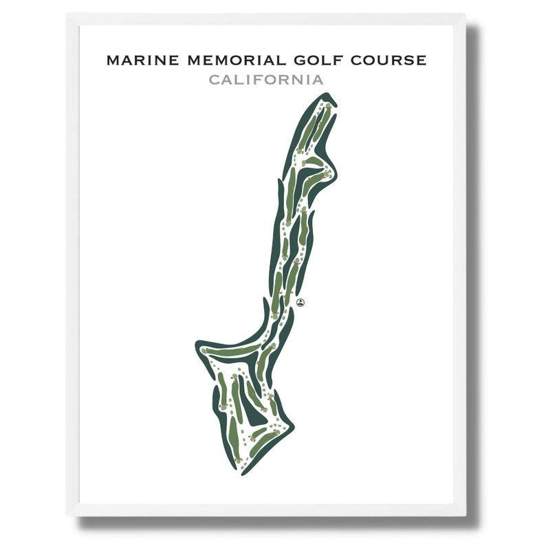 Marine Memorial Golf Course, California - Printed Golf Courses - Golf Course Prints