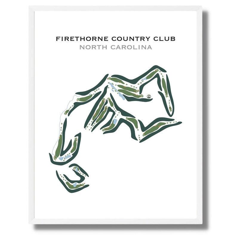 Firethorne Country Club, North Carolina - Printed Golf Courses - Golf Course Prints