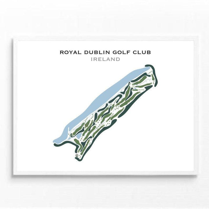Royal Dublin Golf Club, Ireland - Printed Golf Courses - Golf Course Prints