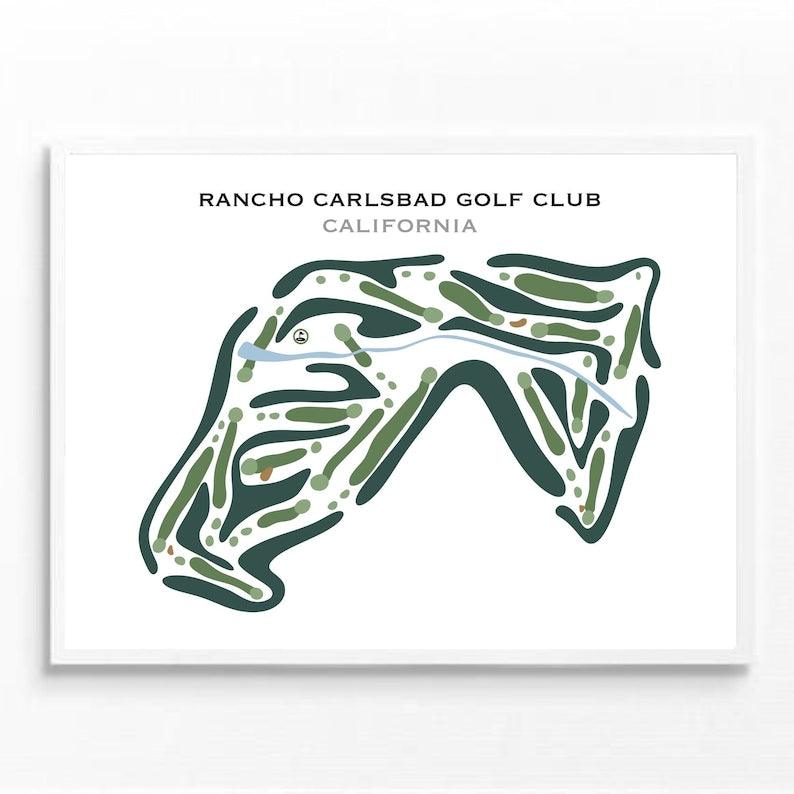 Rancho Carlsbad Golf Club, California - Printed Golf Courses - Golf Course Prints