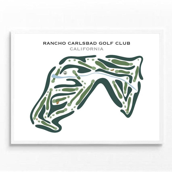 Rancho Carlsbad Golf Club, California - Printed Golf Courses - Golf Course Prints