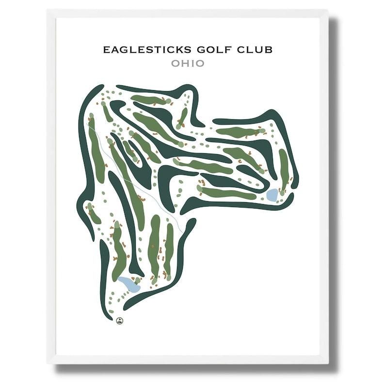 Eaglesticks Golf Club, Ohio - Printed Golf Courses - Golf Course Prints