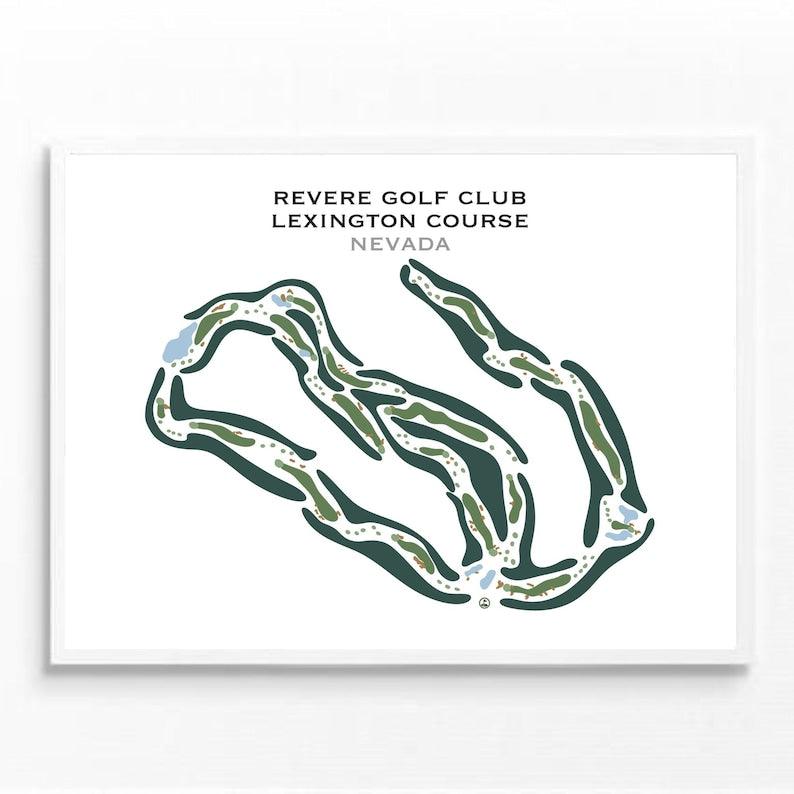 Revere Golf Club Lexington Course, Nevada - Printed Golf Courses - Golf Course Prints