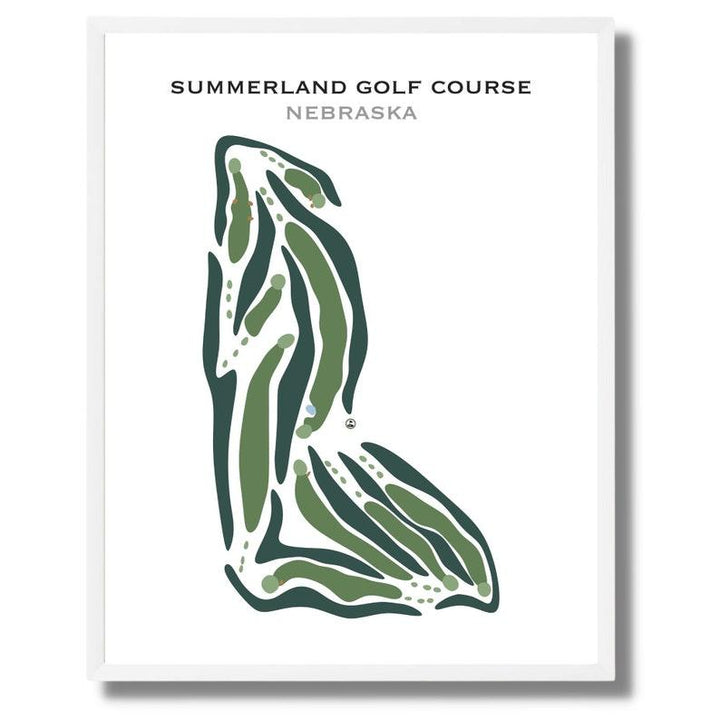 Summerland Golf Course, Nebraska - Printed Golf Courses - Golf Course Prints