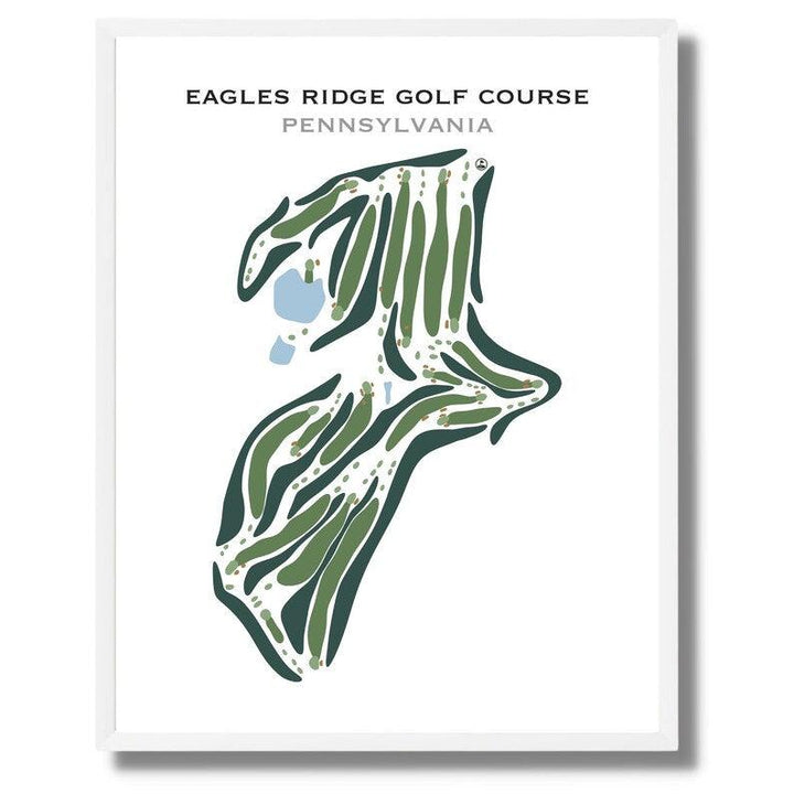 Eagles Ridge Golf Course, Pennsylvania - Printed Golf Courses - Golf Course Prints