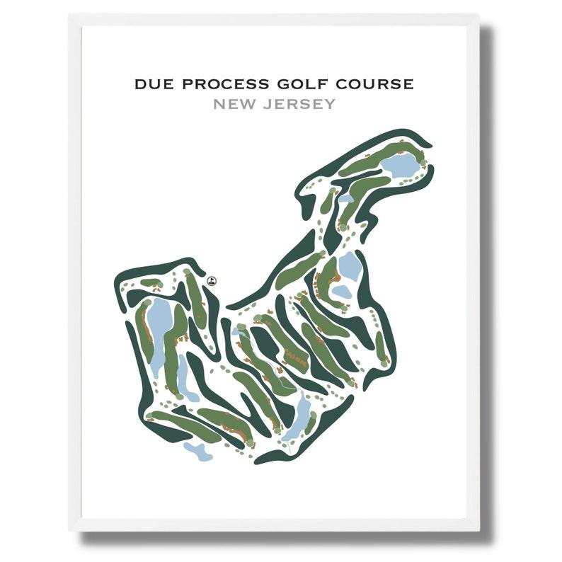 Due Process Golf Course, New Jersey - Printed Golf Courses - Golf Course Prints