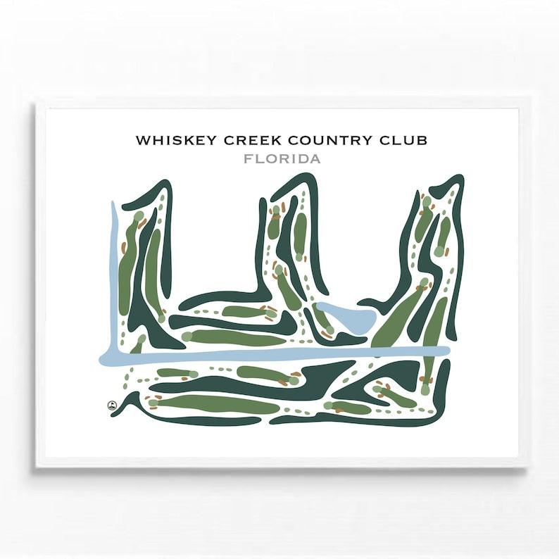 Whiskey Creek Country Club, Florida - Printed Golf Courses - Golf Course Prints