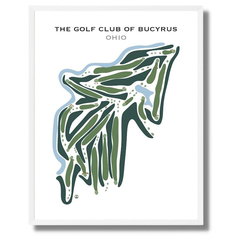 The Golf Club of Bucyrus, Ohio - Printed Golf Courses - Golf Course Prints