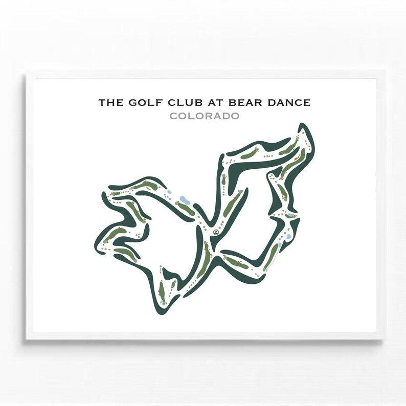 The Golf Club At Bear Dance, Colorado - Printed Golf Courses - Golf Course Prints