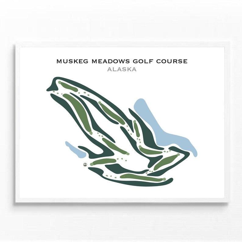 Muskeg Meadows Golf Course, Alaska - Printed Golf Courses - Golf Course Prints