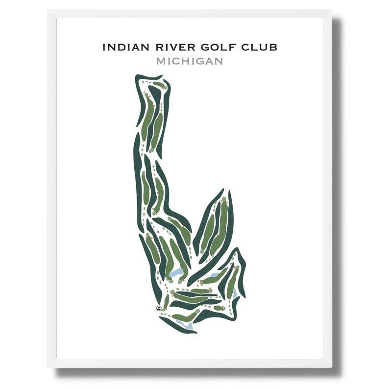 Indian River Golf Club, Michigan - Printed Golf Courses - Golf Course Prints