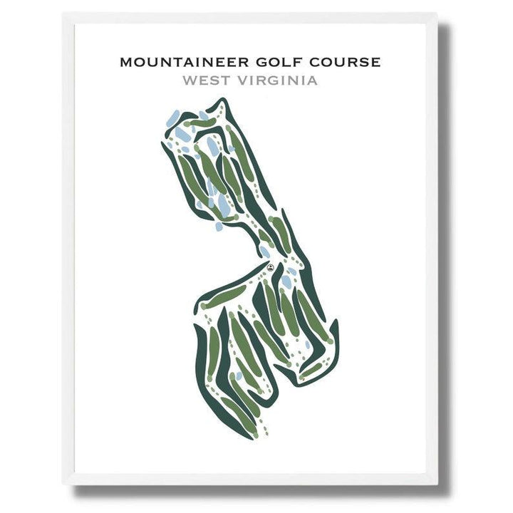 Mountaineer Golf Course, West Virginia - Printed Golf Courses - Golf Course Prints
