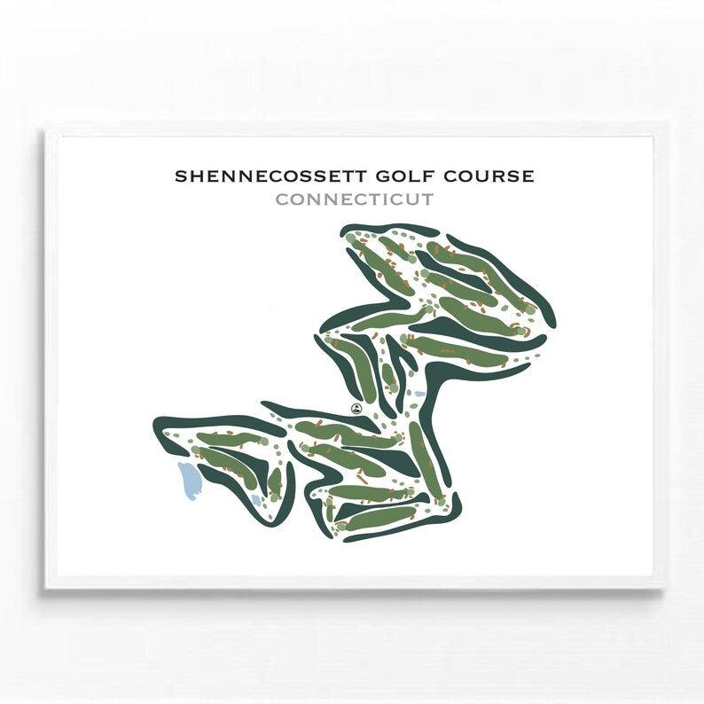 Shennecossett Golf Course, Connecticut - Printed Golf Courses - Golf Course Prints