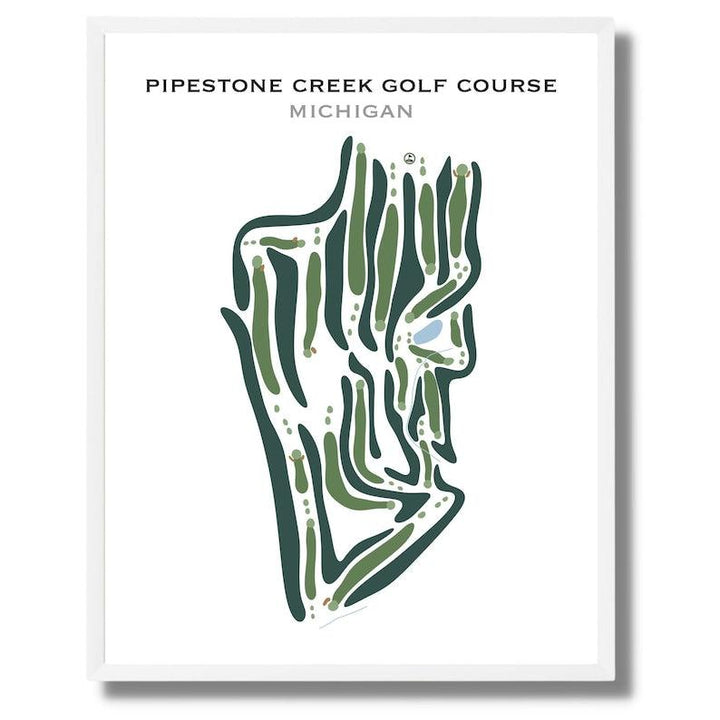 Pipestone Creek Golf Course, Michigan - Printed Golf Courses - Golf Course Prints