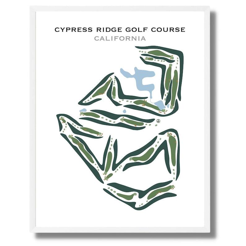 Cypress Ridge Golf Course, California - Printed Golf Courses - Golf Course Prints