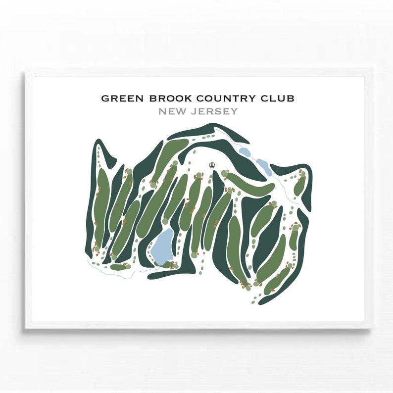 Green Brook Country Club, New Jersey - Printed Golf Courses - Golf Course Prints