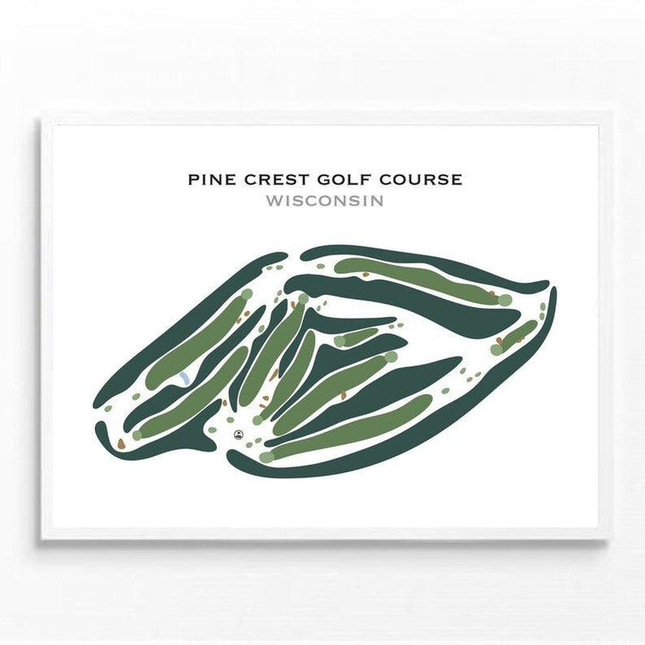 Pine Crest Golf Course, Wisconsin - Printed Golf Courses - Golf Course Prints