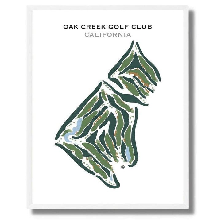 Oak Creek Golf Club, California - Printed Golf Courses - Golf Course Prints