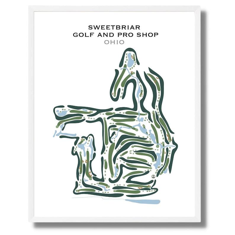 Sweetbriar Golf & Pro Shop, Ohio - Printed Golf Courses - Golf Course Prints