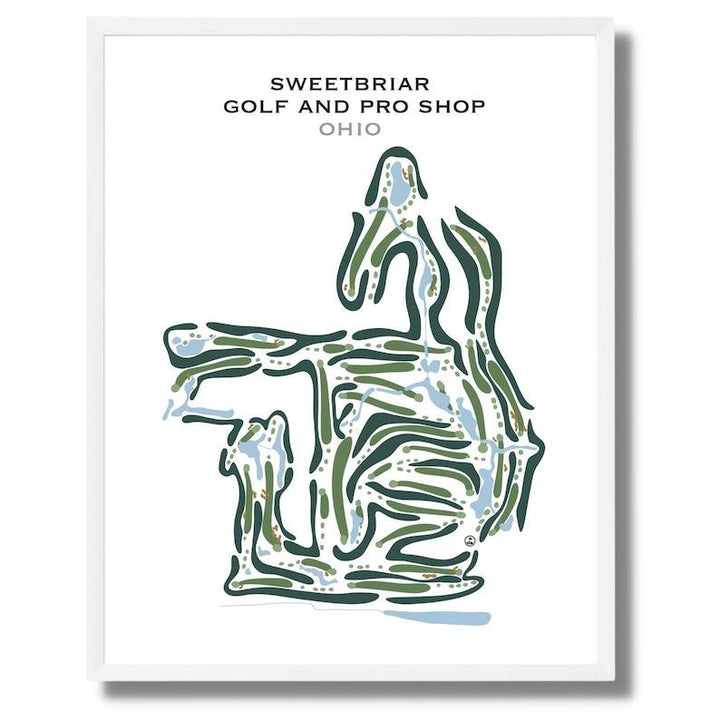 Sweetbriar Golf & Pro Shop, Ohio - Printed Golf Courses - Golf Course Prints