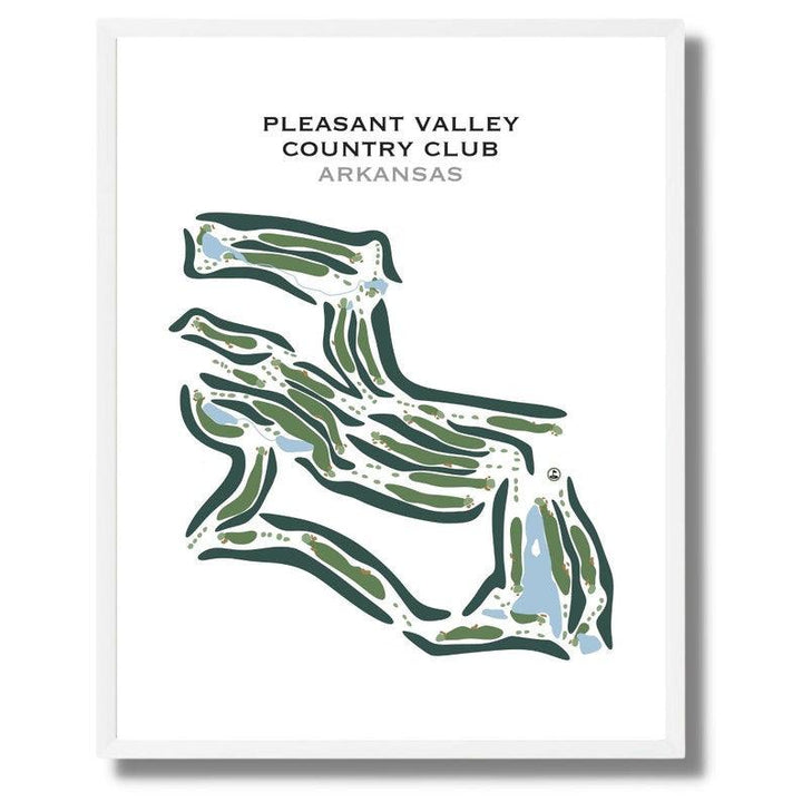 Pleasant Valley Country Club, Arkansas - Printed Golf Courses - Golf Course Prints