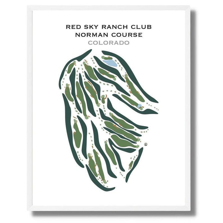 Red Sky Ranch Club Norman Course, Colorado - Printed Golf Courses - Golf Course Prints