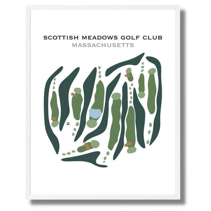 Scottish Meadows Golf Club, Massachusetts - Printed Golf Courses - Golf Course Prints