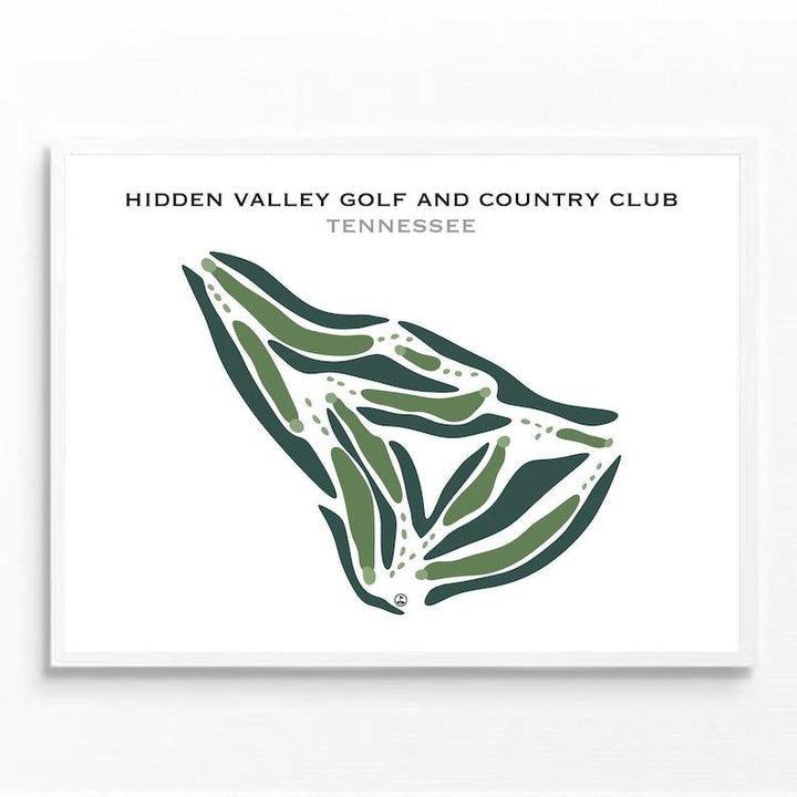 Hidden Valley Golf & Country Club, Tennessee - Printed Golf Courses - Golf Course Prints