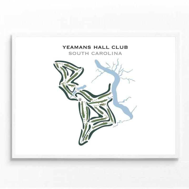 Yeamans Hall Club, South Carolina - Printed Golf Courses - Golf Course Prints