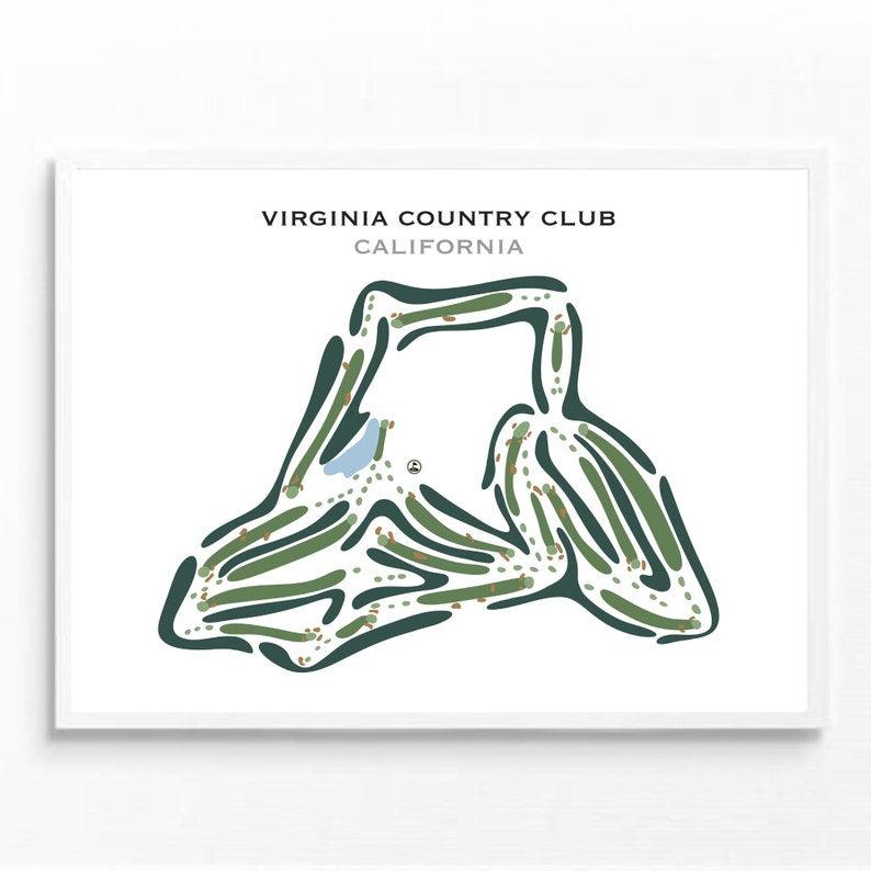 Virginia Country Club, California - Printed Golf Courses - Golf Course Prints